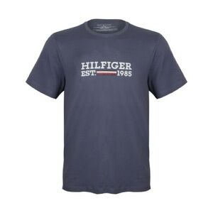 Sz L Tommy Hilfiger Navy Blue men  crewneck Tee with Logo